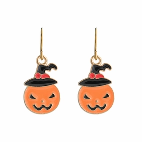 Pumpkin Niobium French Hook Earrings