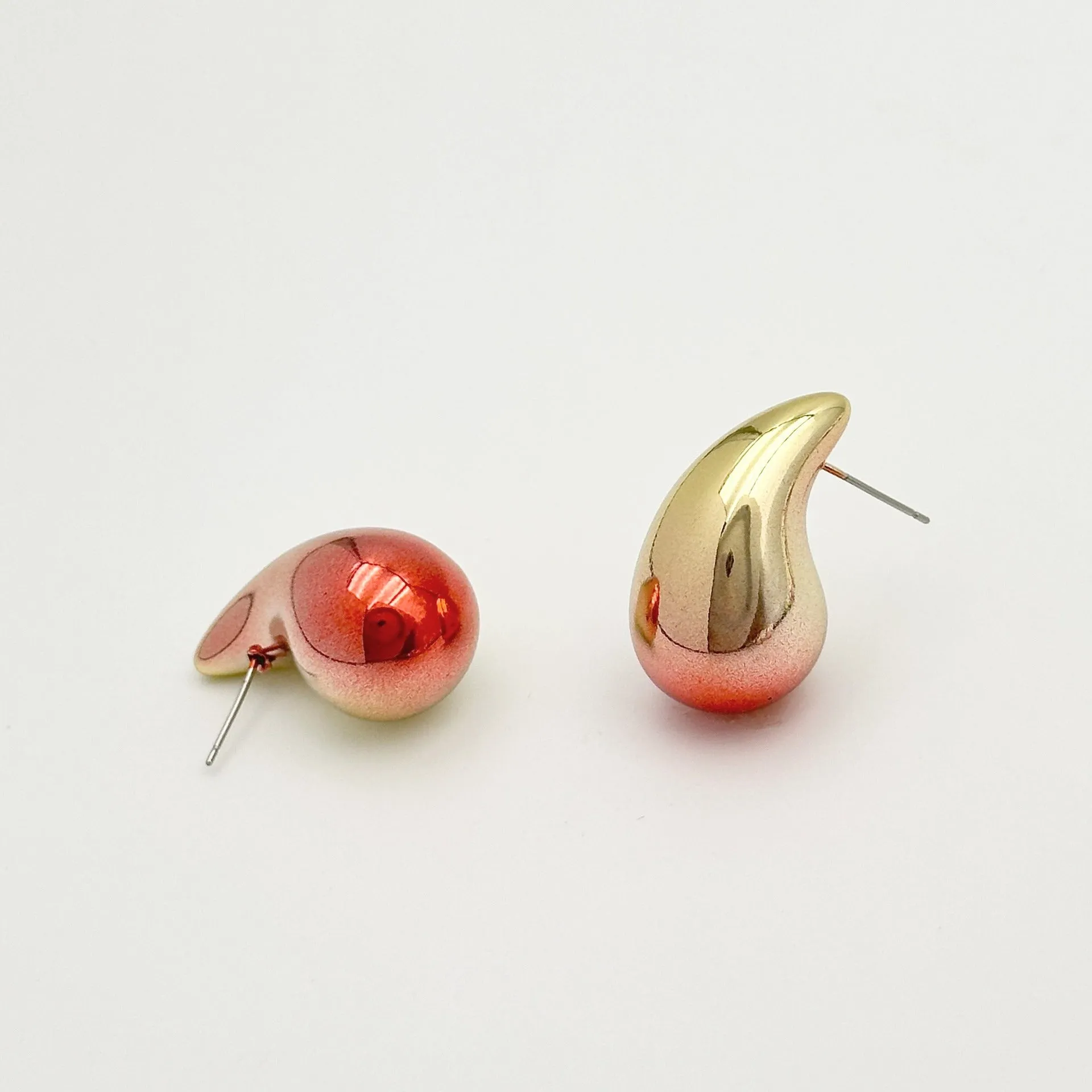 Wallesar Acrylic Gradient Ufu Galvanized Candy Glossy Drop Earrings