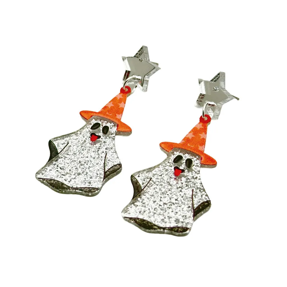 Wallesar Halloween Skull Ghost Eye Pumpkin Earrings