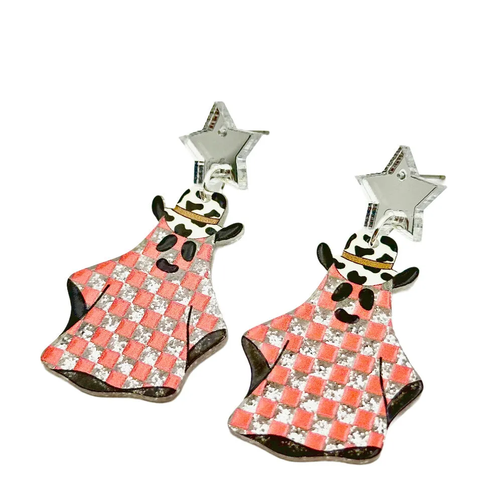 Wallesar Halloween Skull Ghost Eye Pumpkin Earrings