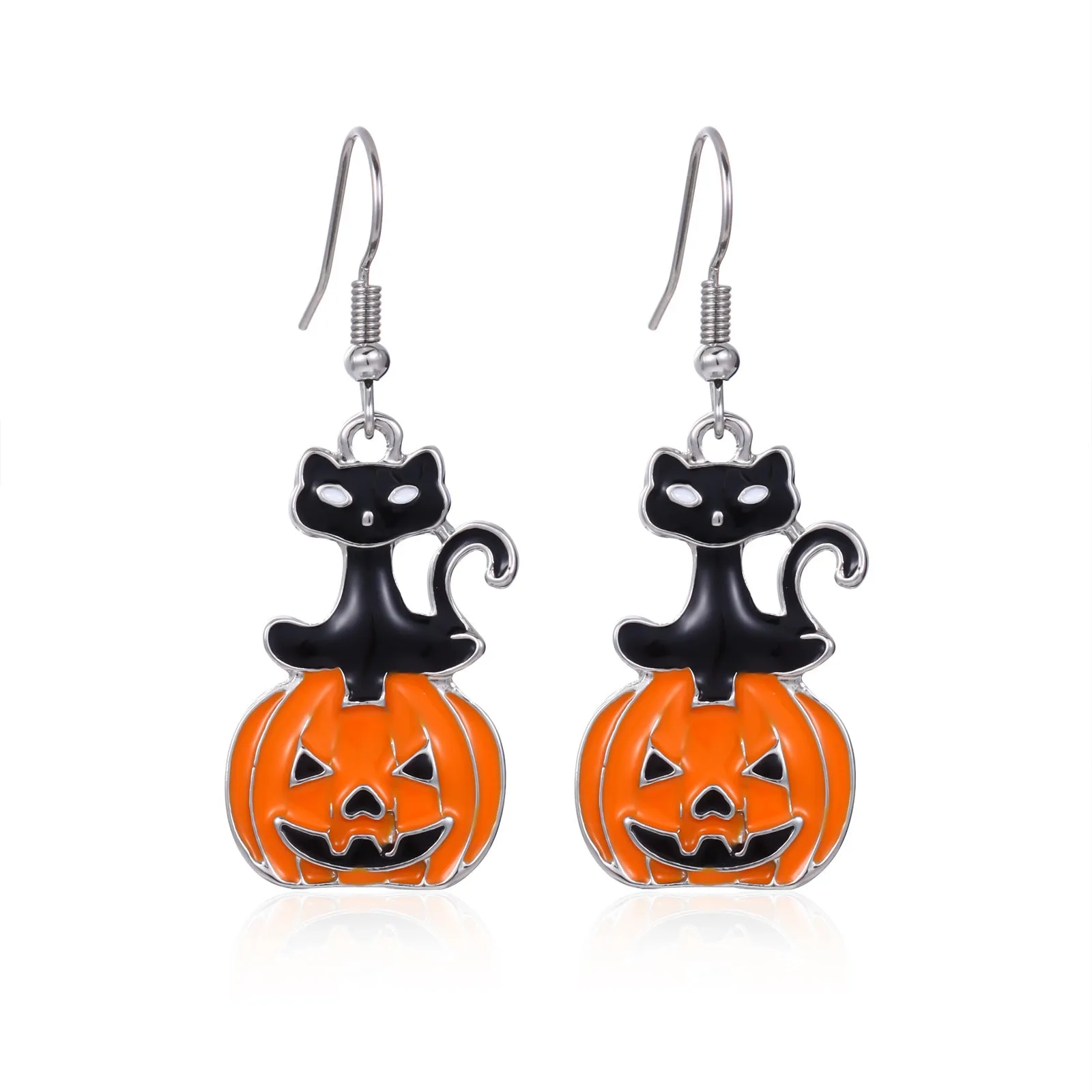 Wholesale 1 Pair/pack Halloween Horror Skull Pumpkin Boots Earrings