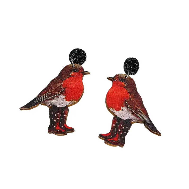 Wholesale 10pcs Fox, Magpie, Duck, Gecko, Skunk, Skunk, Suit, Animal Earrings