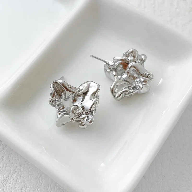 Wholesale 14K Gold Filled Color Preservation Real Gold Plated Baroque Style Irregular DIY Earrings Accessories