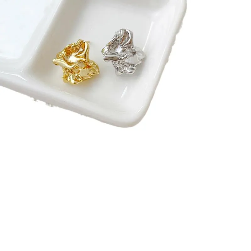 Wholesale 14K Gold Filled Color Preservation Real Gold Plated Baroque Style Irregular DIY Earrings Accessories