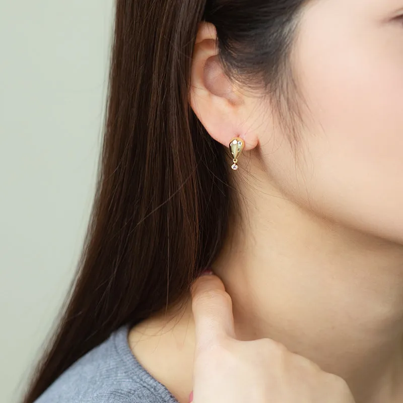 Wholesale 14k Gold Synthetic Gemstone Alloy Earrings
