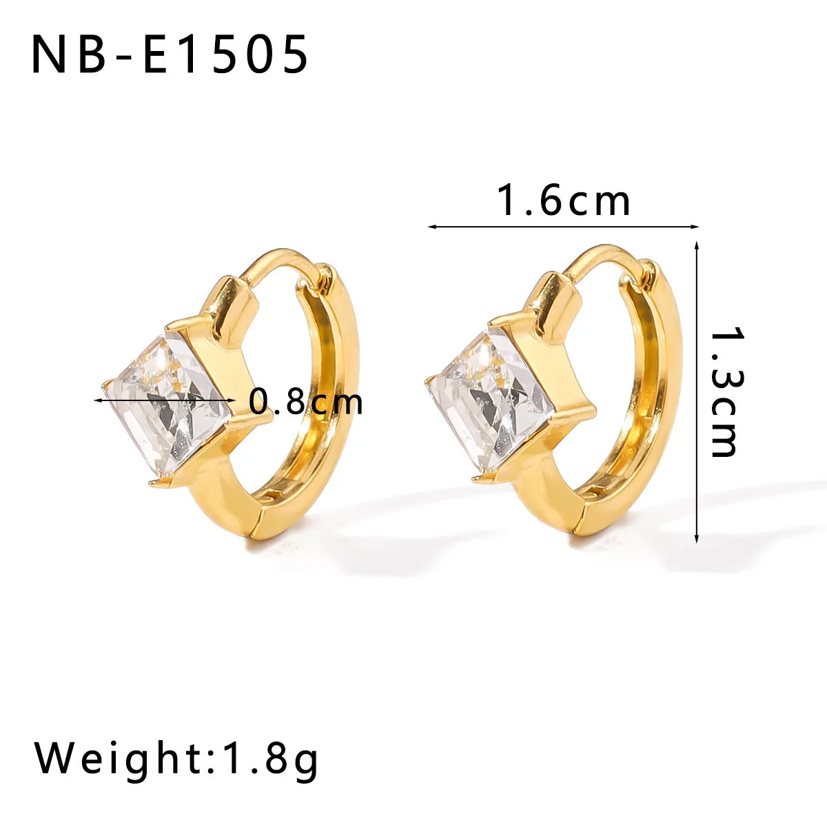 Wholesale 18K Gold Plated Flower with Diamond and Pearl Ear Ring