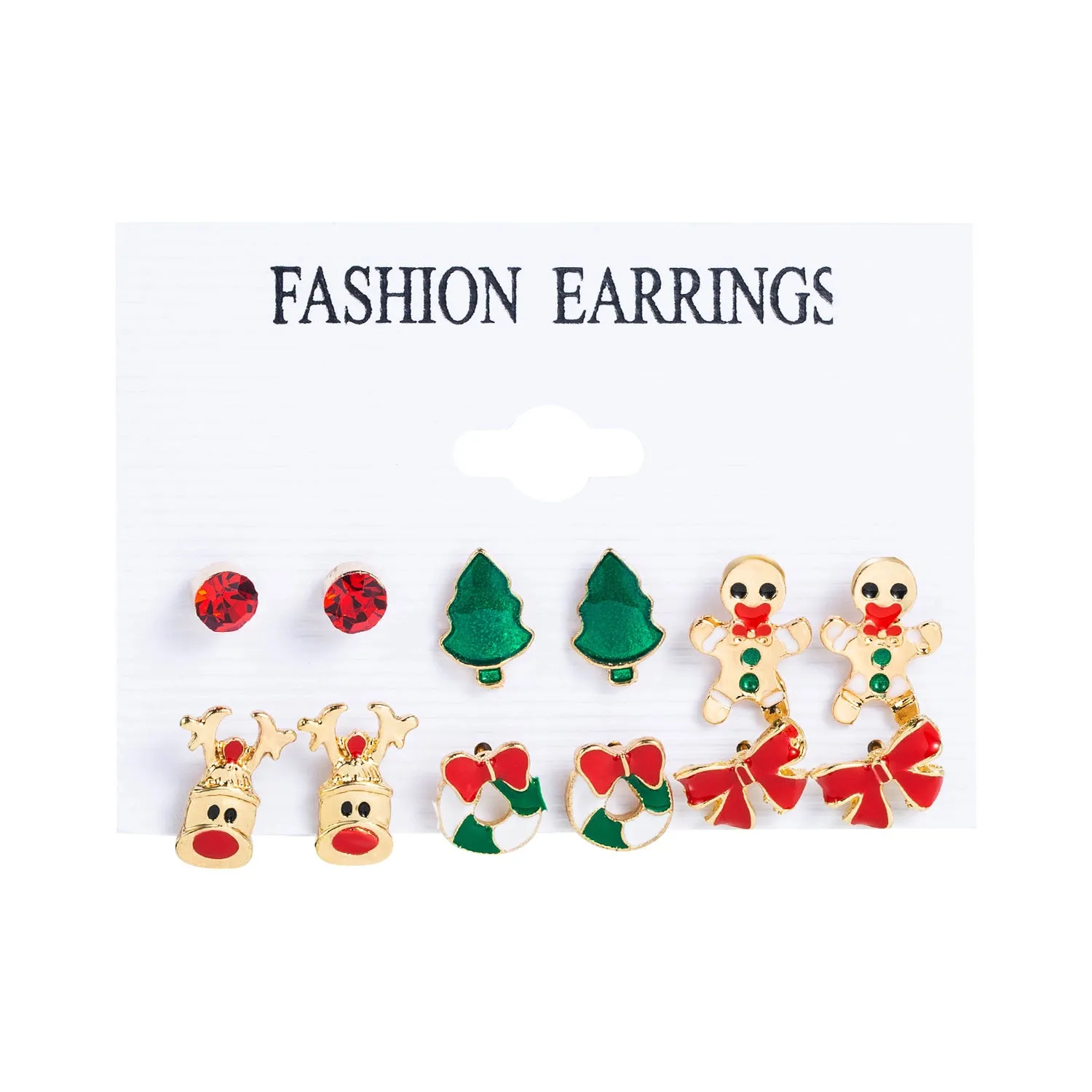 Wholesale 1set Christmas Oil Drop Earrings