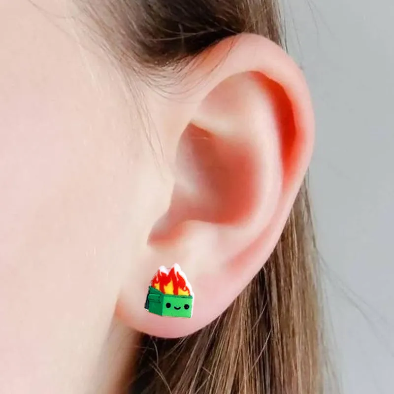 Wholesale 2 Pair/Pack Back To School Season Math Science Art Love Reading Earth Fun Earrings