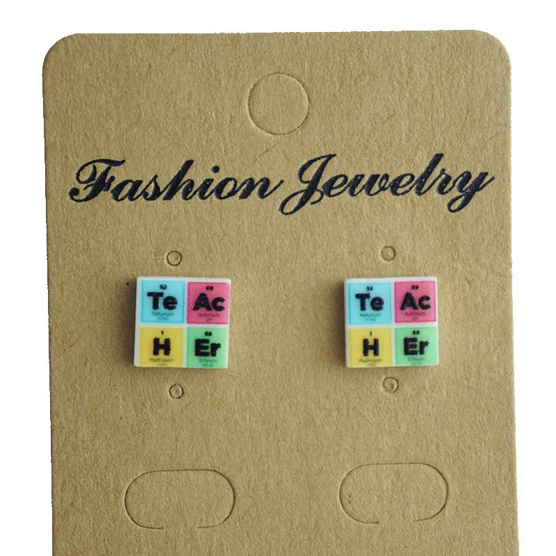 Wholesale 2 Pair/Pack Back To School Season Math Science Art Love Reading Earth Fun Earrings