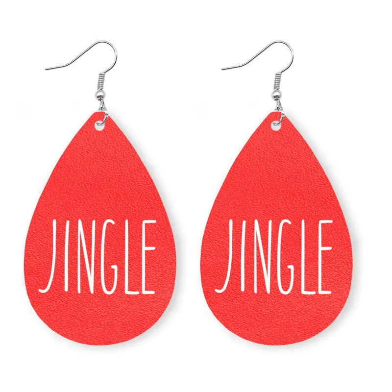 Wholesale 2 Pair/Pack Christmas Elk Snowman Skin Earrings Are Popular Snowflake Earrings