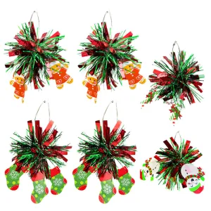 Wholesale 2 Pairs/pack Christmas Atmosphere Fireworks Gingerbread Man Saint Candy Girl Celebration Earrings