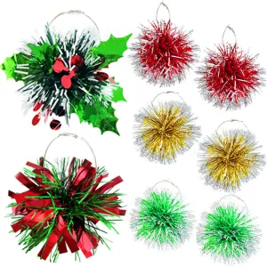 Wholesale 2 Pairs/pack Christmas Atmosphere: Smoke, Christmas Tree, Fruit Plant, Snow Drop Earrings