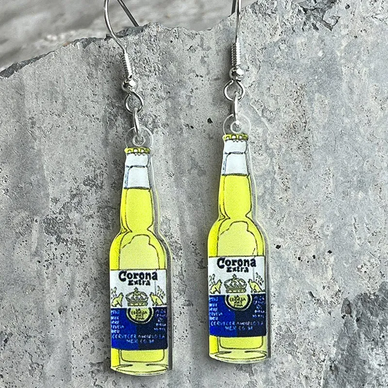 Wholesale 2pair/pack Beer Red Wine Wedding Party Earrings