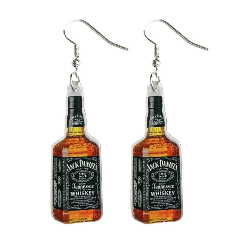 Wholesale 2pair/pack Beer Red Wine Wedding Party Earrings