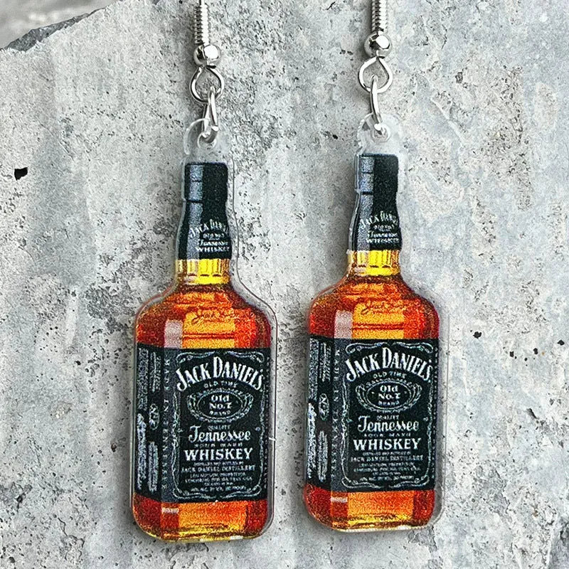 Wholesale 2pair/pack Beer Red Wine Wedding Party Earrings