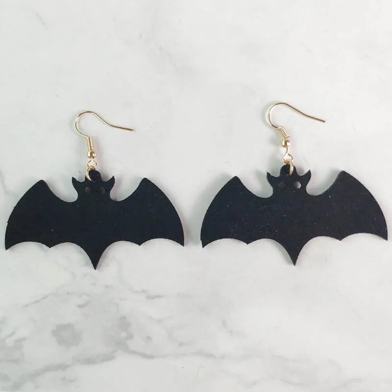 Wholesale 3 Pair/Pack Pumpkin Black Spider Halloween Earrings
