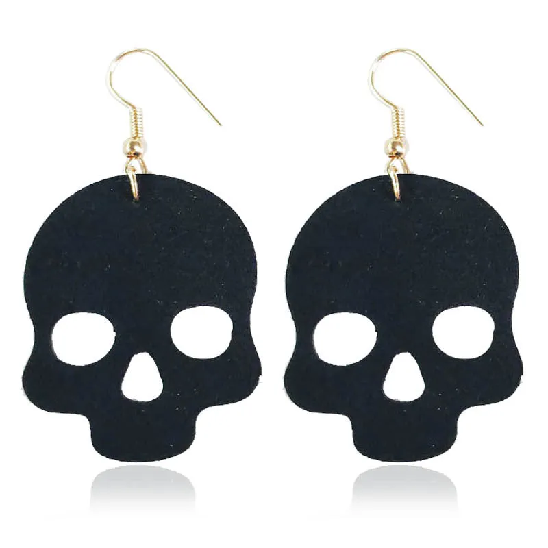 Wholesale 3 Pair/Pack Pumpkin Black Spider Halloween Earrings