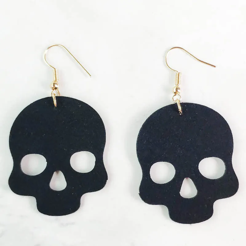 Wholesale 3 Pair/Pack Pumpkin Black Spider Halloween Earrings