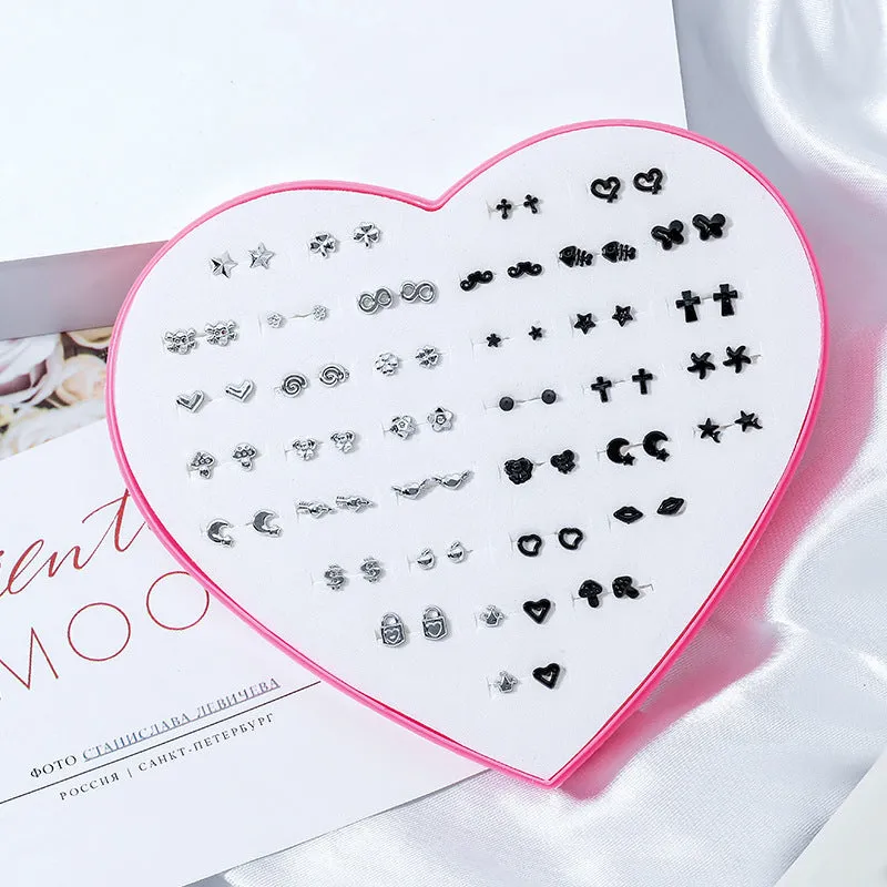 Wholesale 36 Pairs/Box Soft Clay Ear Studs Set