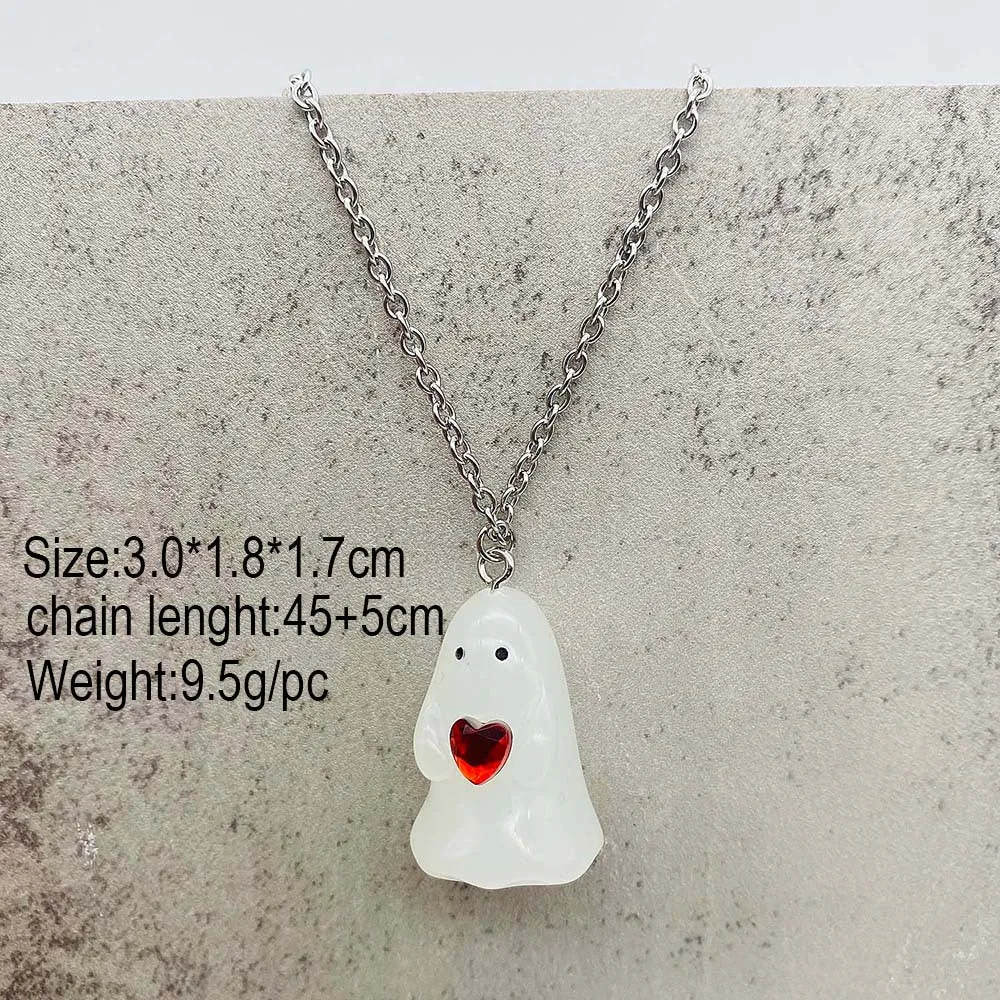 Wholesale 3D Night Light Ghost Pumpkin Corn Candy Halloween Earrings