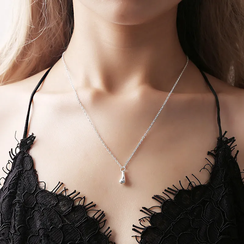 Wholesale 4pcs/pack Water Drop Plating Necklace Ear Hook Ring Jewelry Set