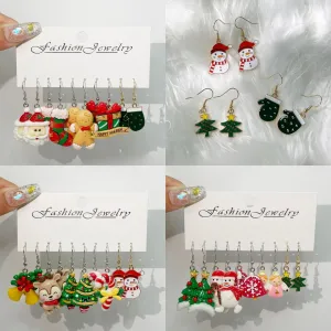 Wholesale 5pcs/pack Christmas Ideas Christmas Tree Santa Claus Snowman Angel Little Elk New Set