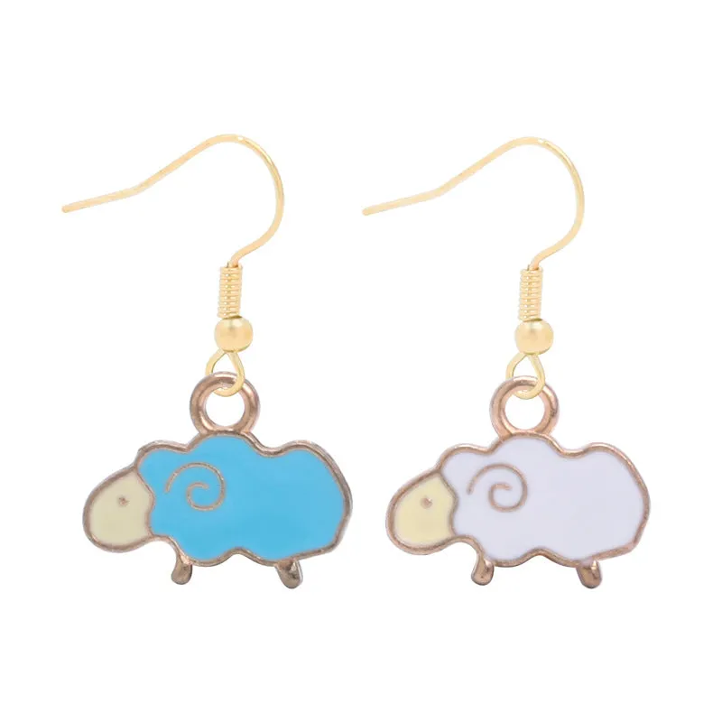 Wholesale 6pcs Easter earrings creative cartoon rabbit chicken Easter egg earrings spring carnival party jewelry