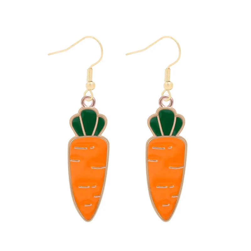Wholesale 6pcs Easter earrings creative cartoon rabbit chicken Easter egg earrings spring carnival party jewelry