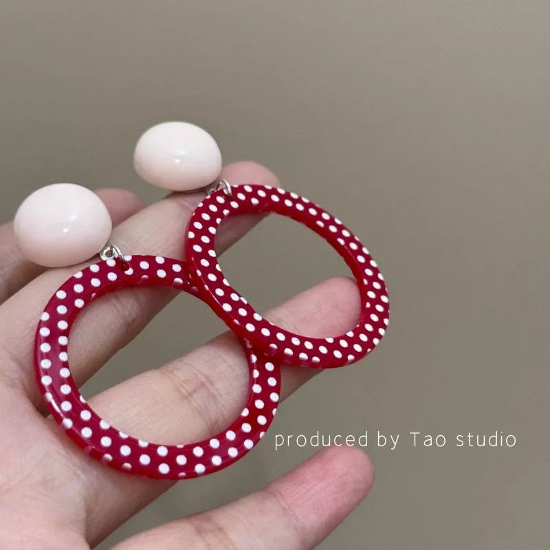 Wholesale 80s retro Hong Kong style earrings