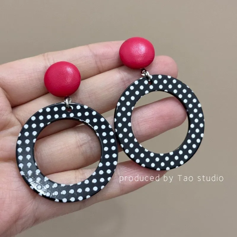 Wholesale 80s retro Hong Kong style earrings