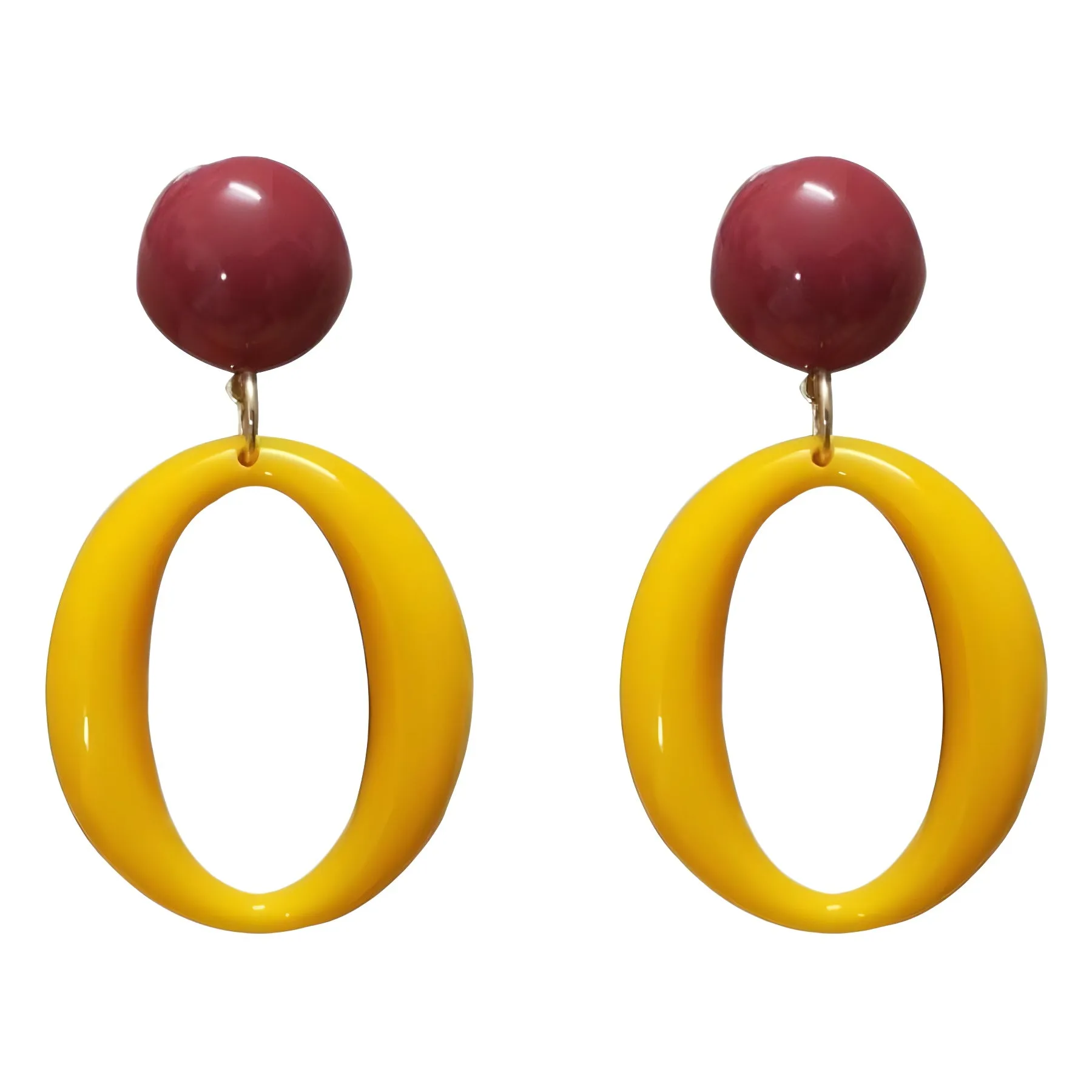 Wholesale 80s retro Hong Kong style earrings