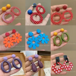 Wholesale 80s retro Hong Kong style earrings