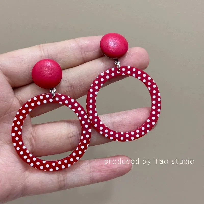 Wholesale 80s retro Hong Kong style earrings