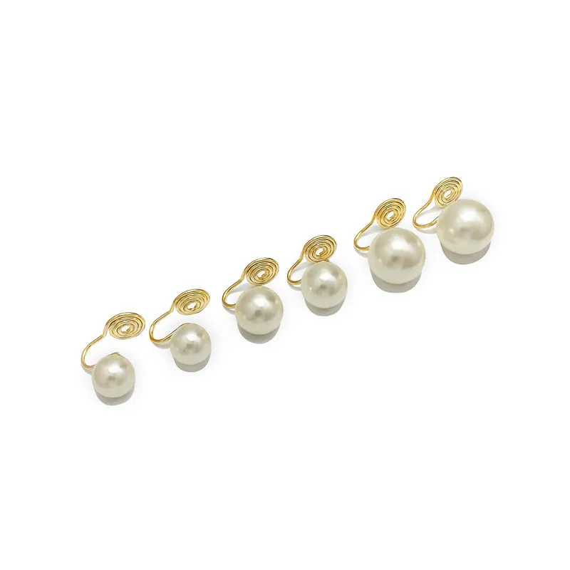 Wholesale 925 silver mosquito coil tray pearl ear clip