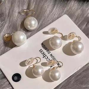 Wholesale 925 silver mosquito coil tray pearl ear clip