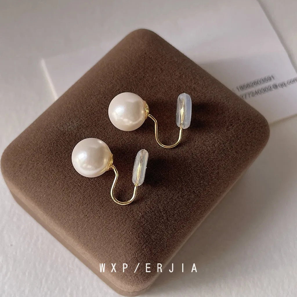 Wholesale 925 silver mosquito coil tray pearl ear clip