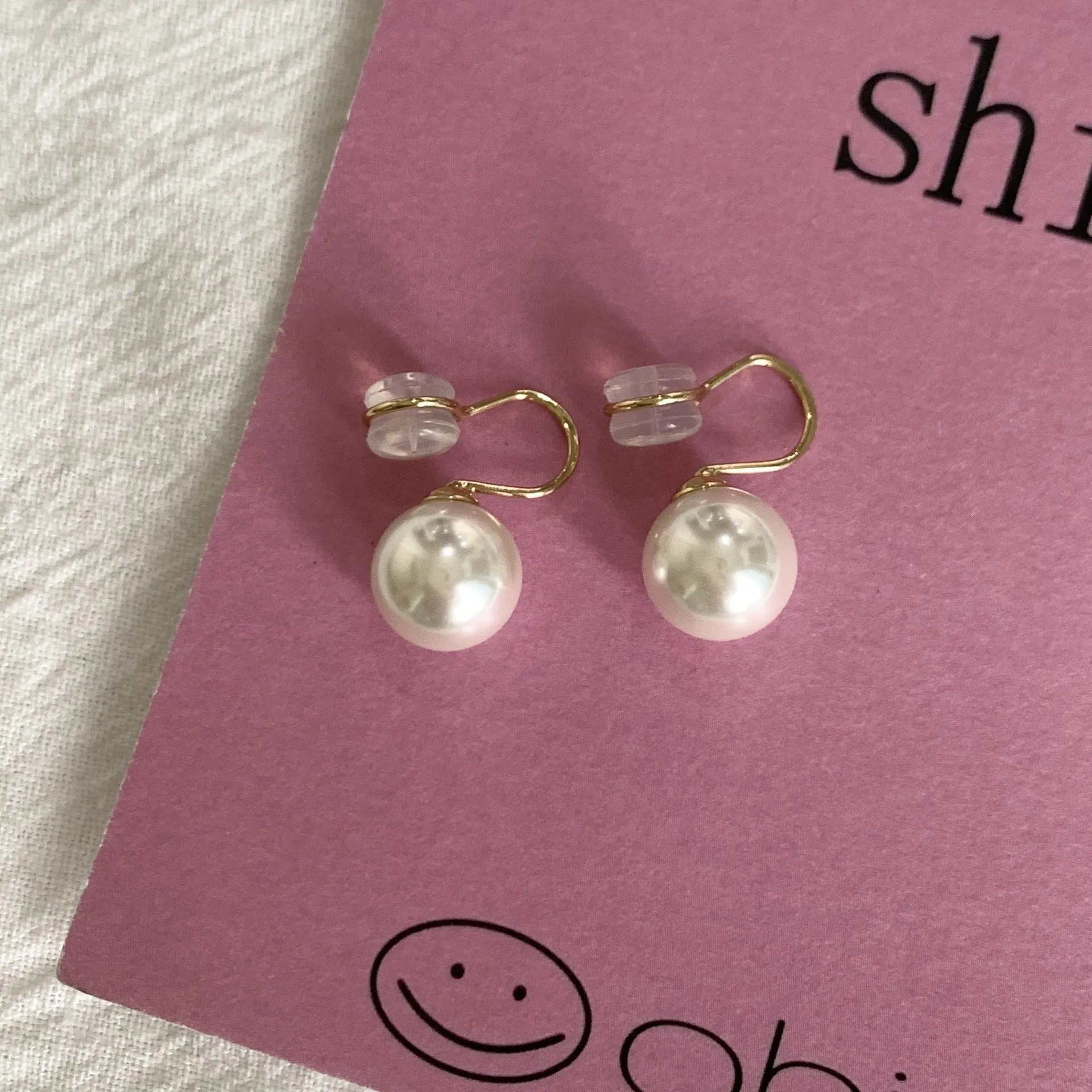Wholesale 925 silver mosquito coil tray pearl ear clip