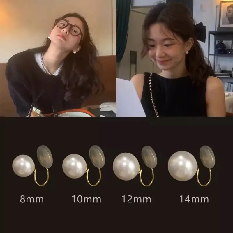 Wholesale 925 silver mosquito coil tray pearl ear clip