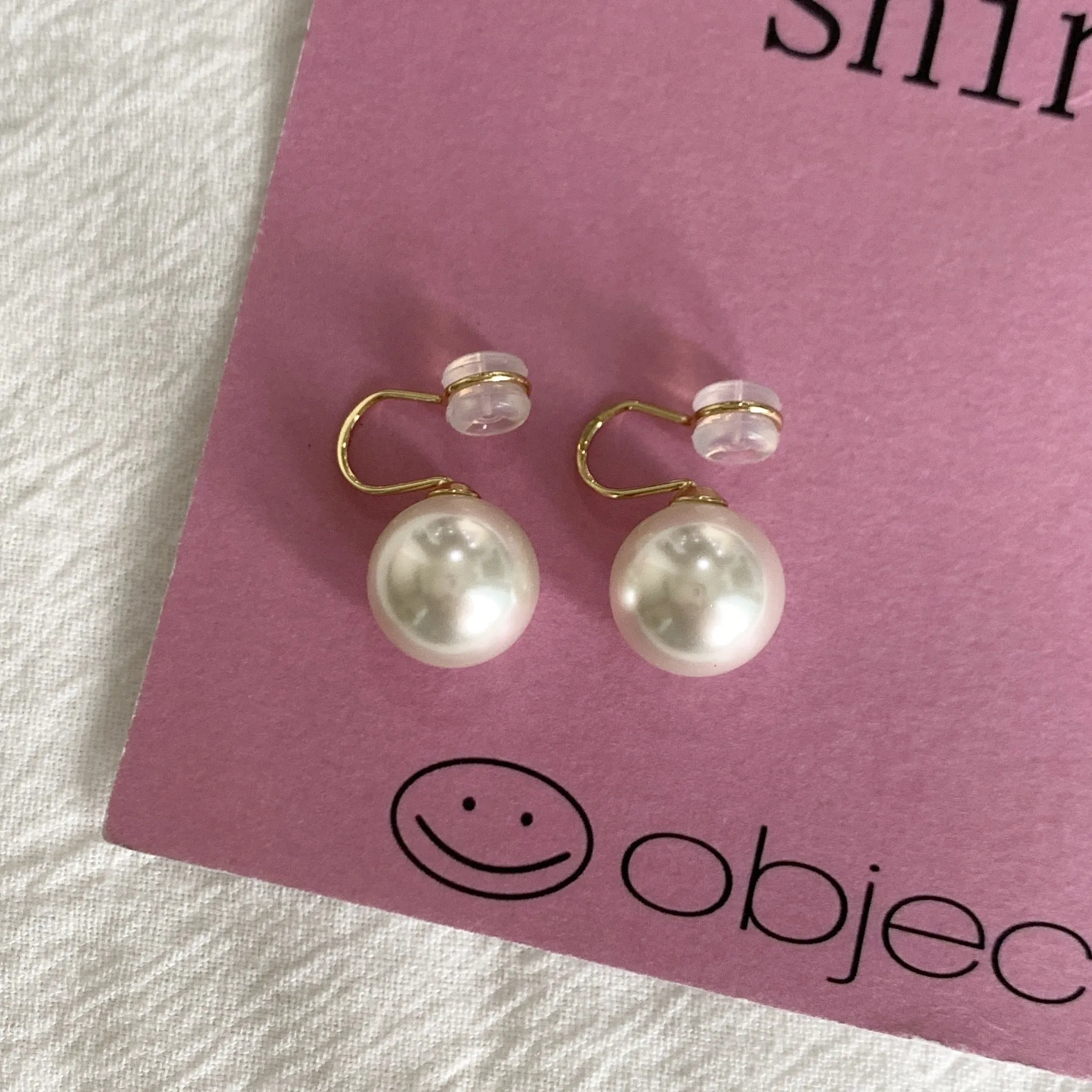 Wholesale 925 silver mosquito coil tray pearl ear clip