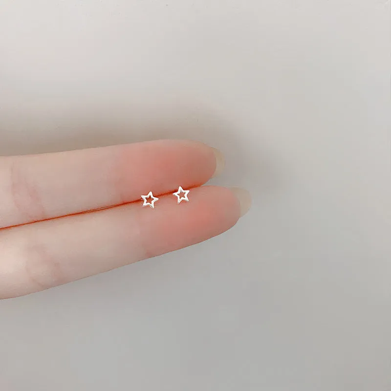 Wholesale 925 Silver Needle Mini Stealth Small Earrings