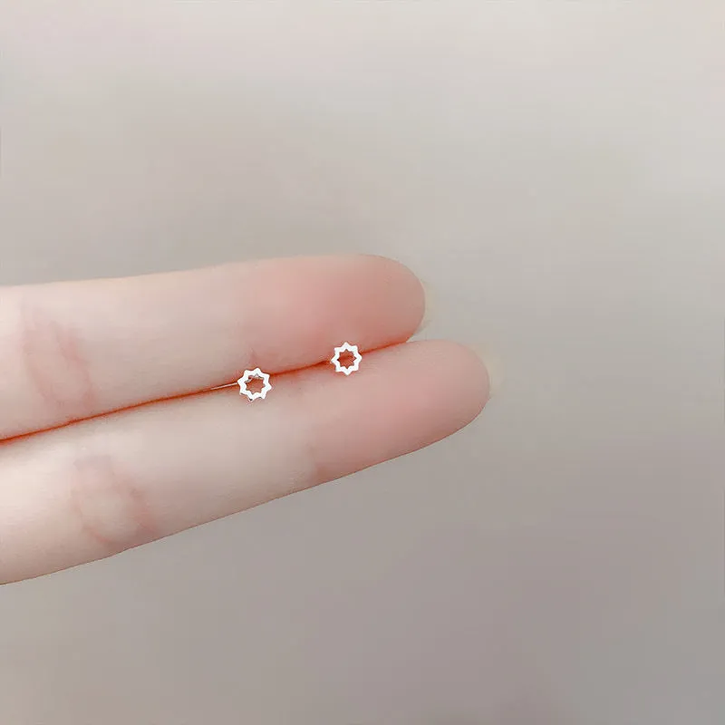 Wholesale 925 Silver Needle Mini Stealth Small Earrings