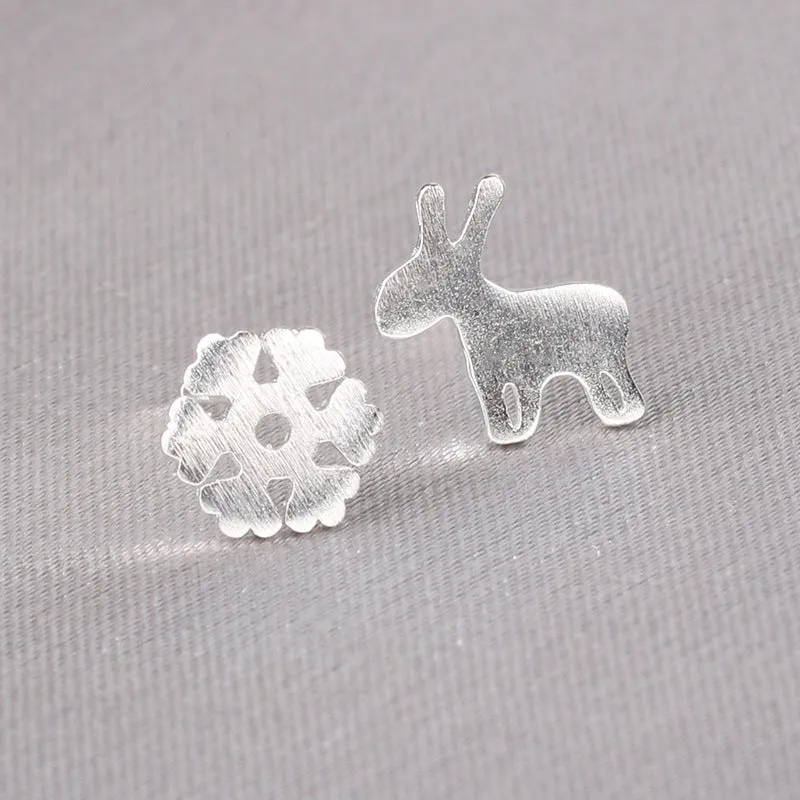 Wholesale 925 Sterling Silver Pin Mini Love Earrings