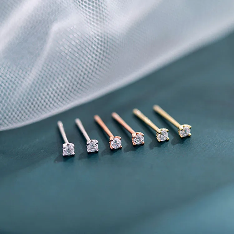 Wholesale 925 Sterling Silver Zircon Earrings