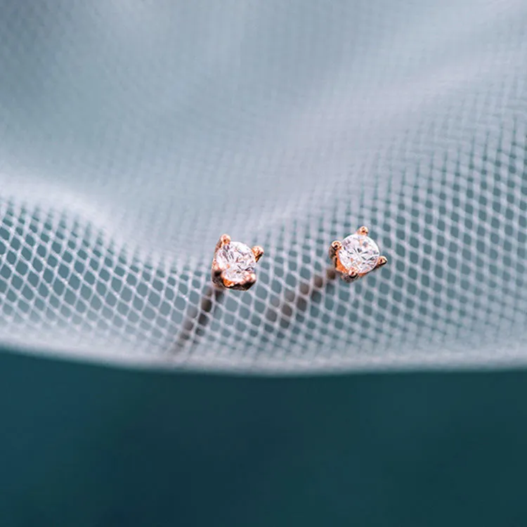 Wholesale 925 Sterling Silver Zircon Earrings