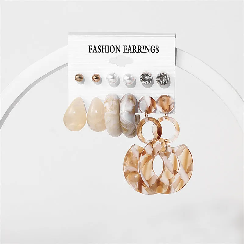 Wholesale Acrylic Earrings Stud Set