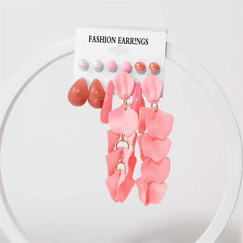 Wholesale Acrylic Earrings Stud Set