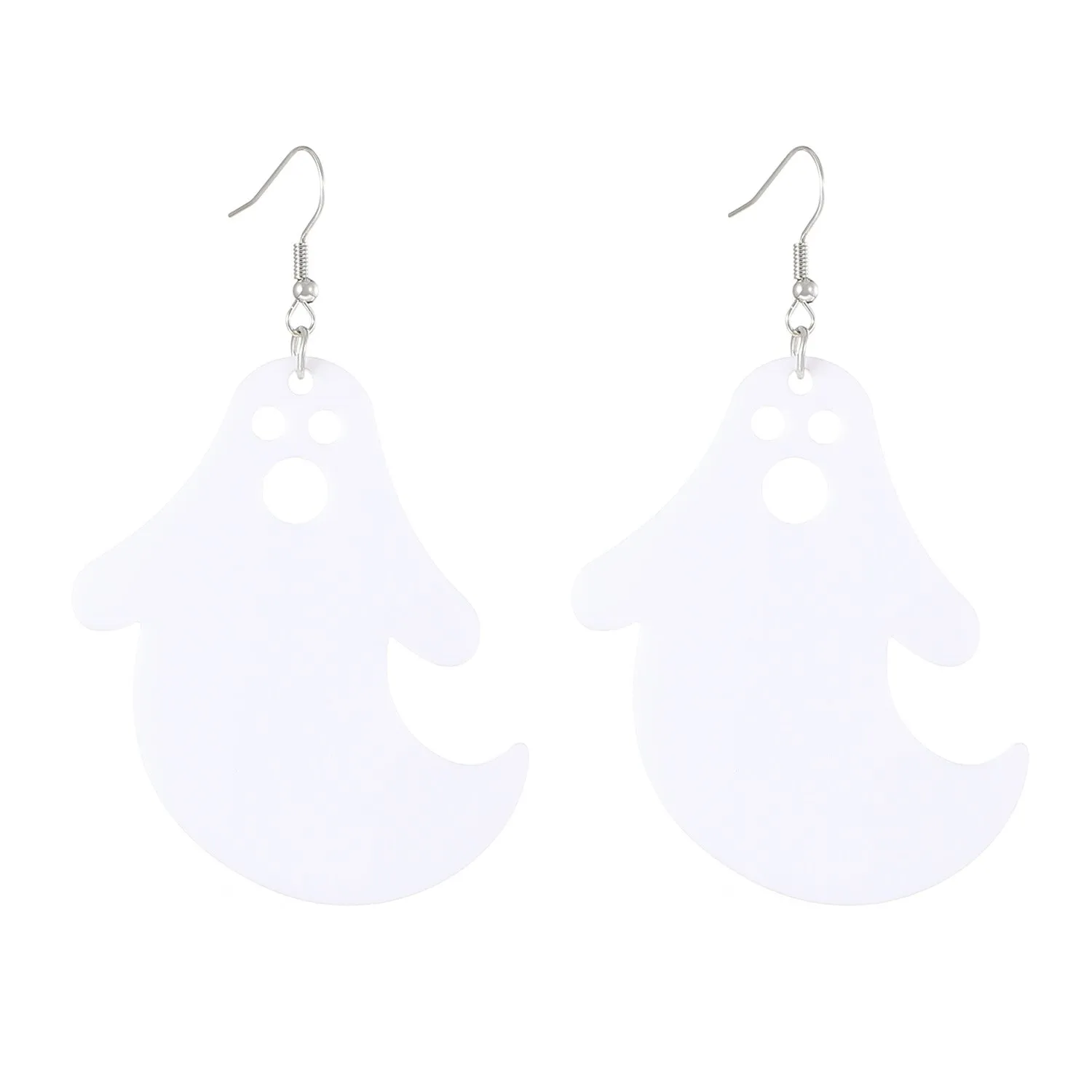 Wholesale Acrylic Gothic Dark Pumpkin Bat Skull Earrings
