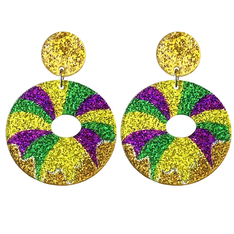 Wholesale Acrylic Shiny Festive Atmosphere Parade Beer Earrings