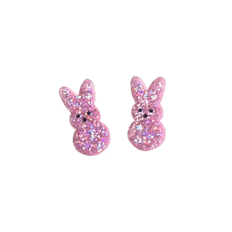 Wholesale Acrylic Shiny Rabbit Mushroom Cute Easter Egg Earrings