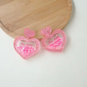 Wholesale Acrylic Three-dimensional Personalized Fashionable Retro Earrings